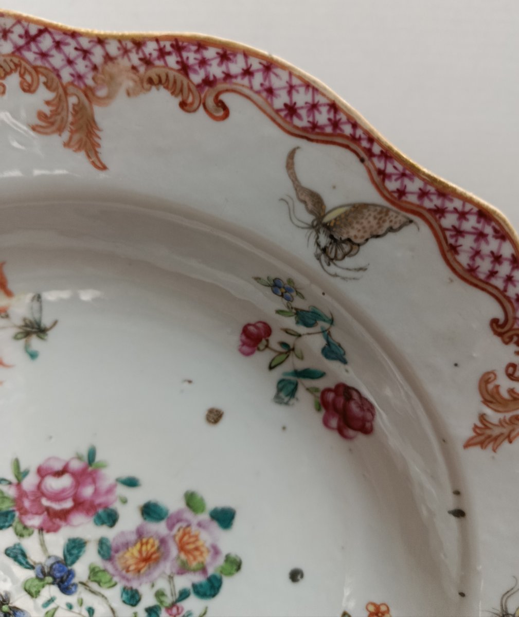 18th-century Compagnie Des Indes Porcelain Plate -photo-3
