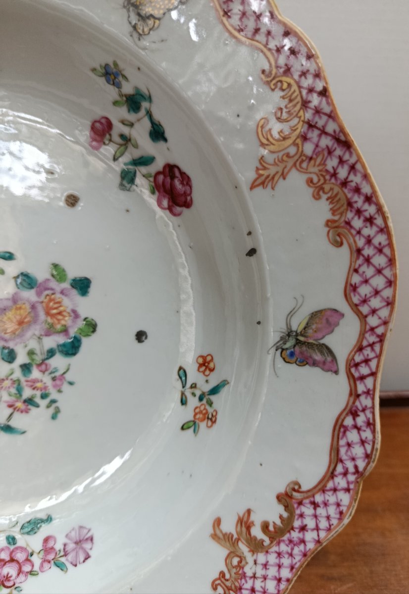 18th-century Compagnie Des Indes Porcelain Plate -photo-1