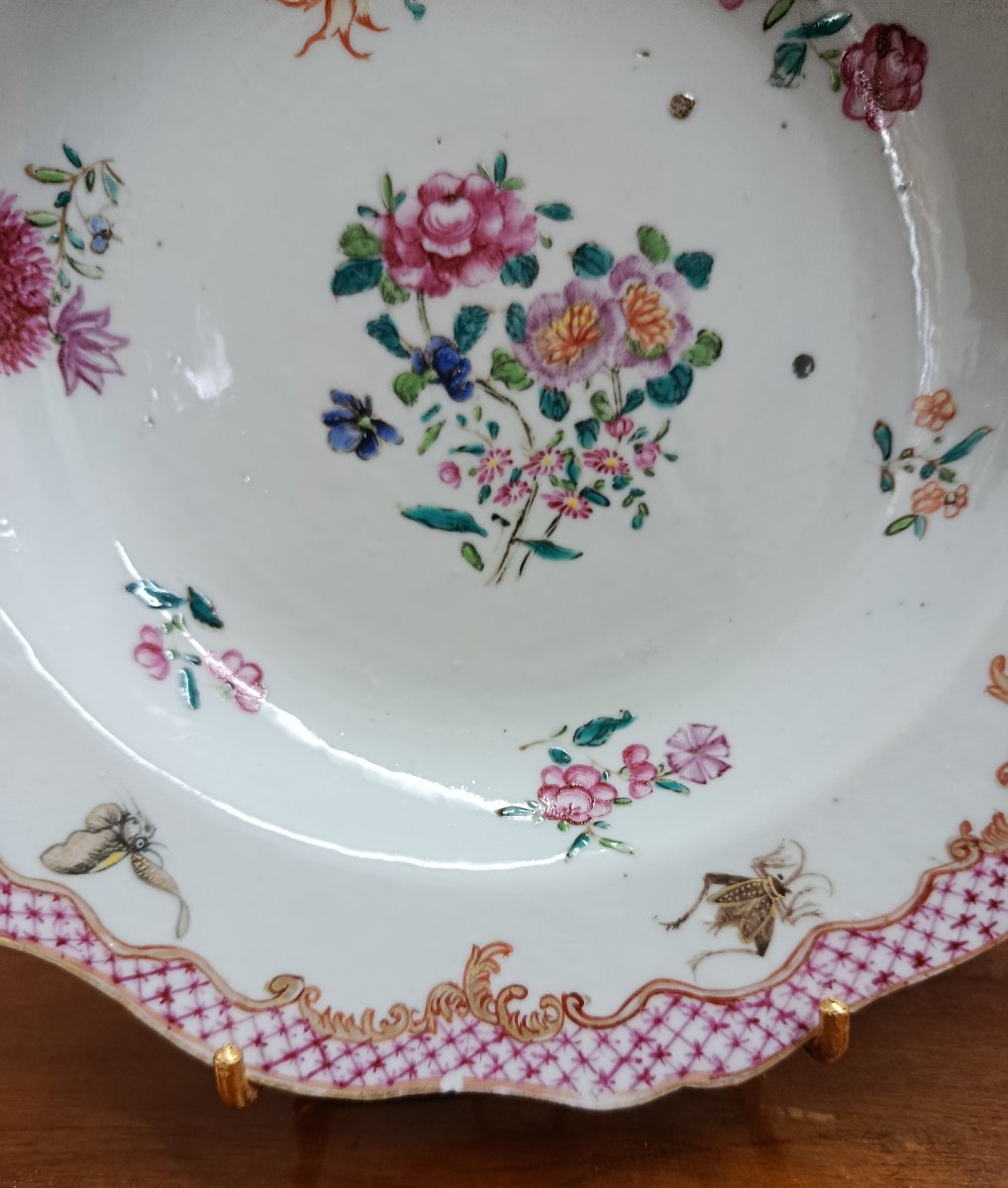 18th-century Compagnie Des Indes Porcelain Plate -photo-2