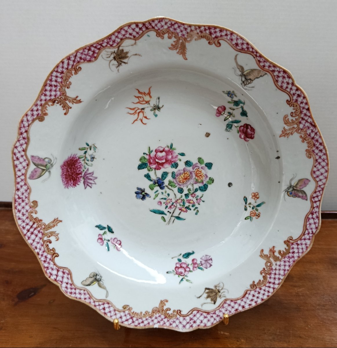 18th-century Compagnie Des Indes Porcelain Plate 