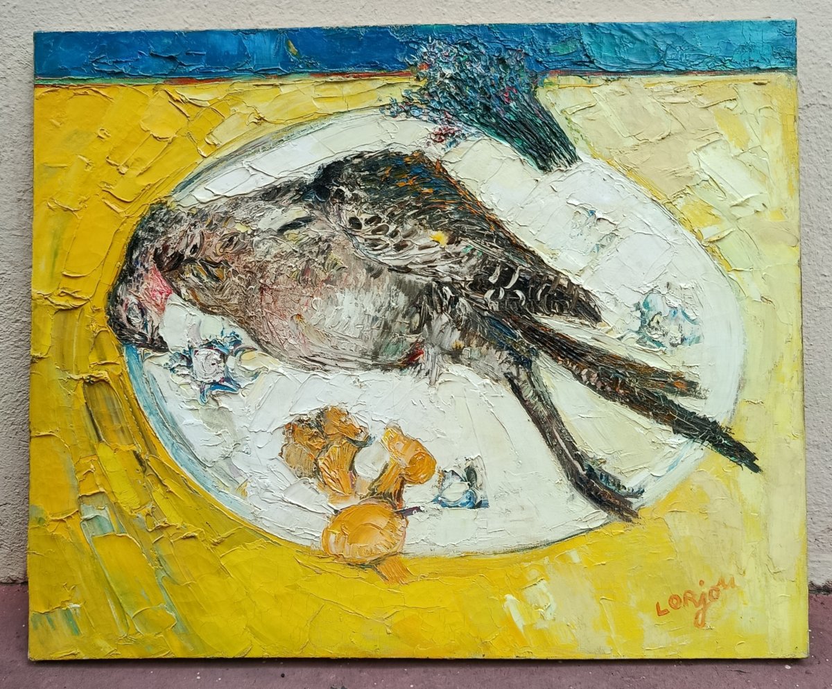 Bernard Lorjou, "partridge," Oil On Canvas, XX