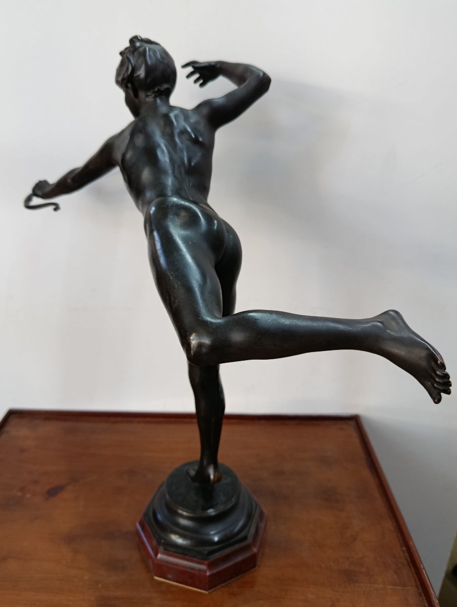 Alexandre Falguière, "diane The Huntress," Bronze, 19th Century-photo-2