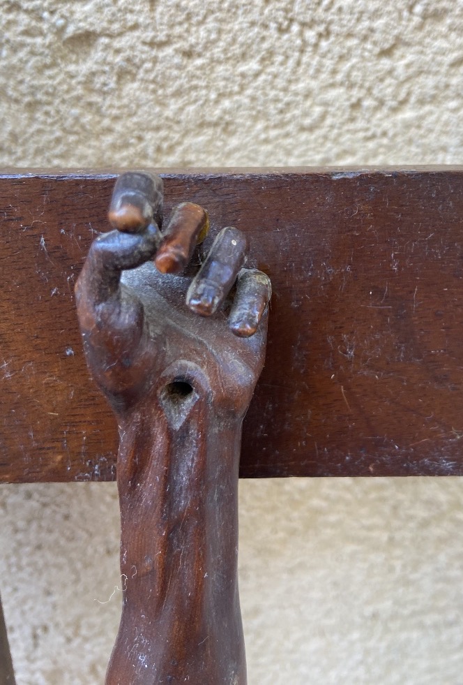 Christ On The Cross, Made Of Bagard Wood, 18th Century-photo-3