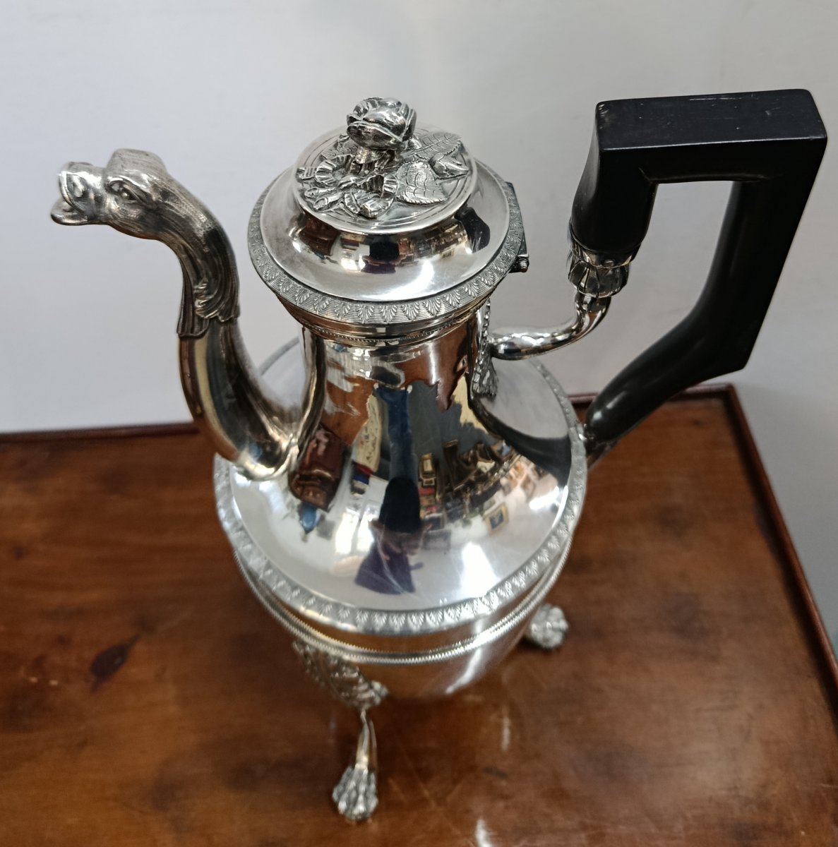 Empire-period Tripod Pitcher With A Rooster Hallmark From Paris-photo-2
