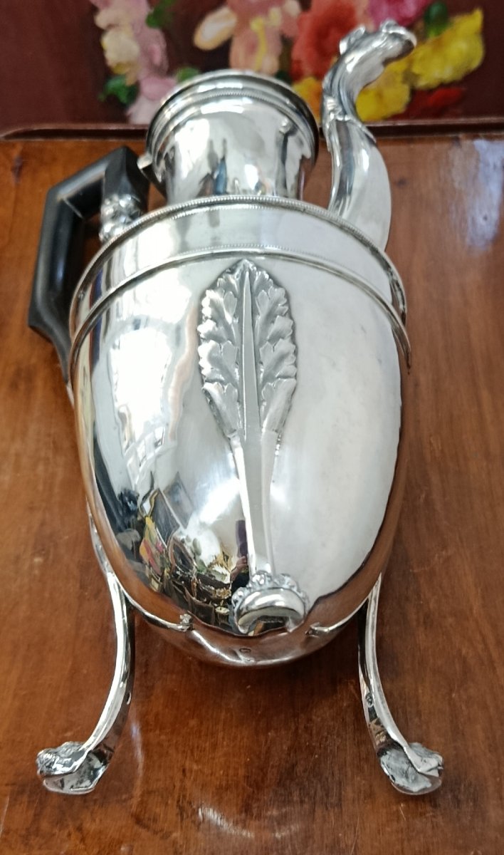Empire-period Tripod Pitcher With A Rooster Hallmark From Paris-photo-4