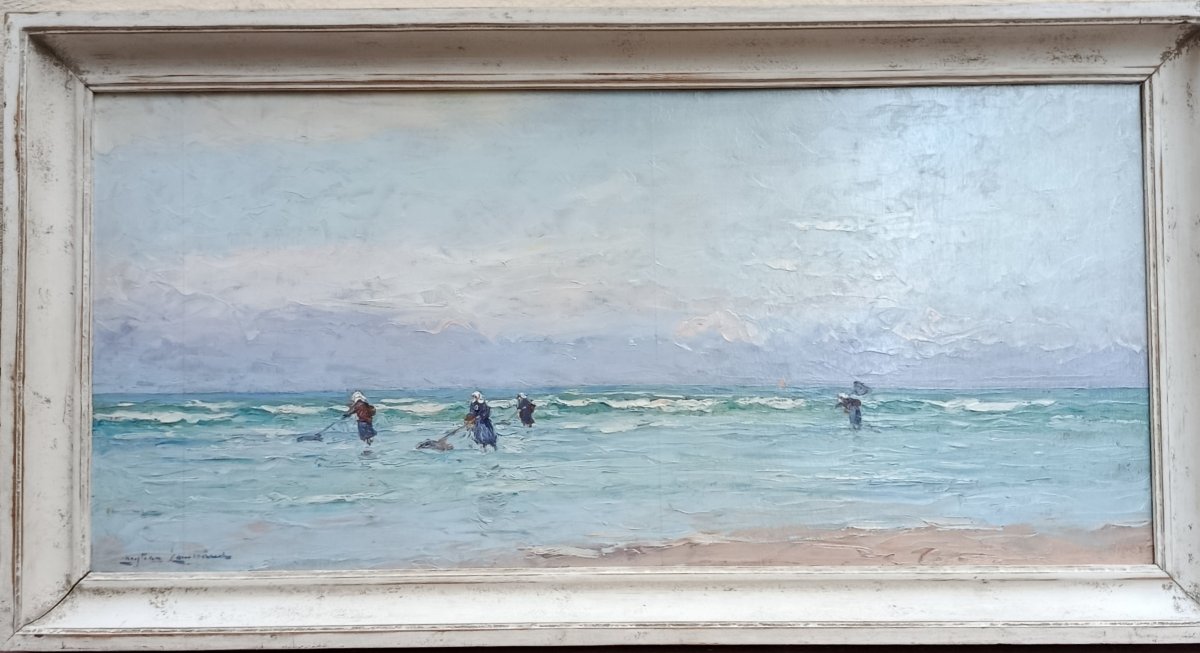 C . Couillaud  " les ramasseuses de goémons  " XX