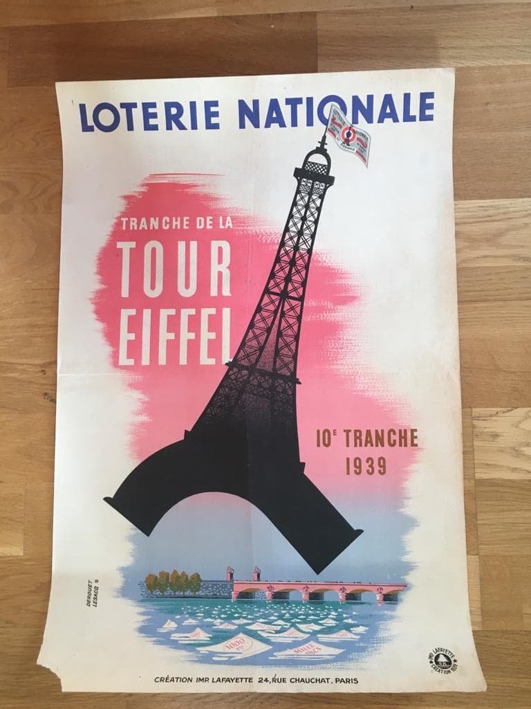 2 National Lottery Poster By Derouet Lesacq-photo-2