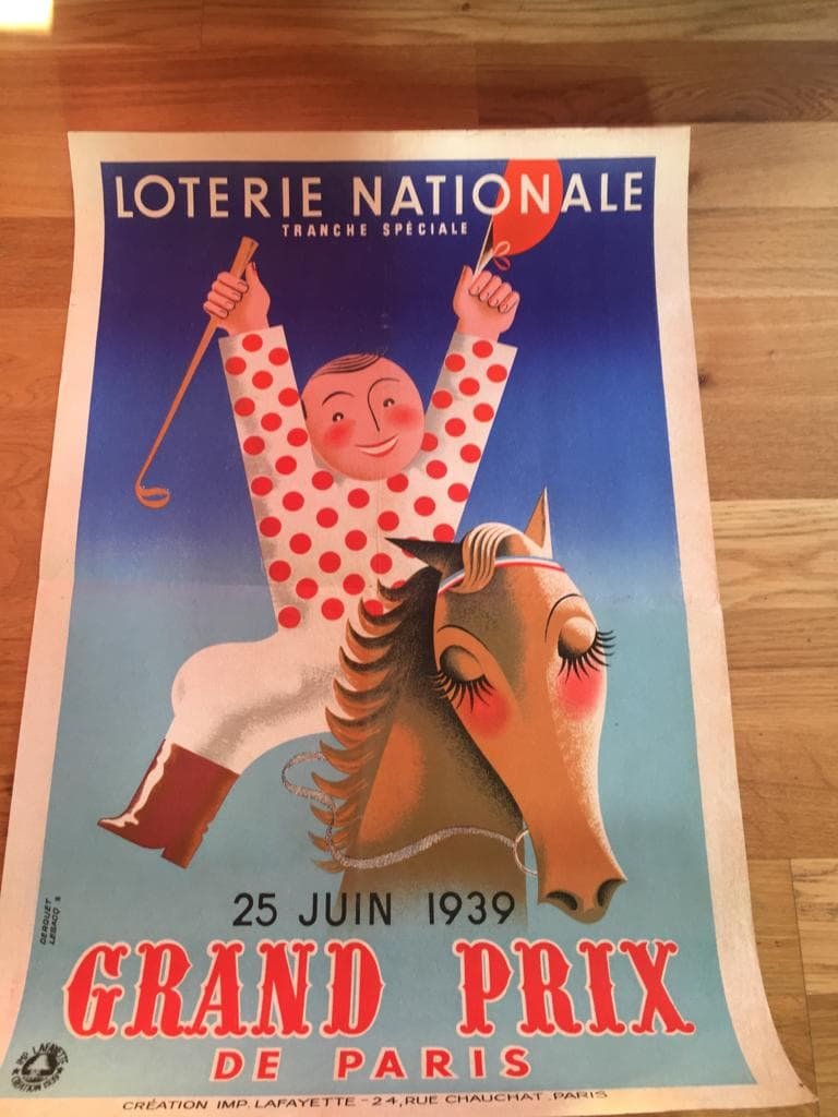 4 Affiches Loterie Nationale Par Derouet Lesacq -photo-1