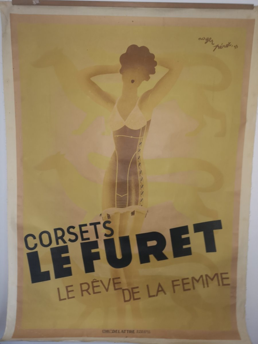 Affiche  Corsets Le Furet par Roger Pérot-photo-2