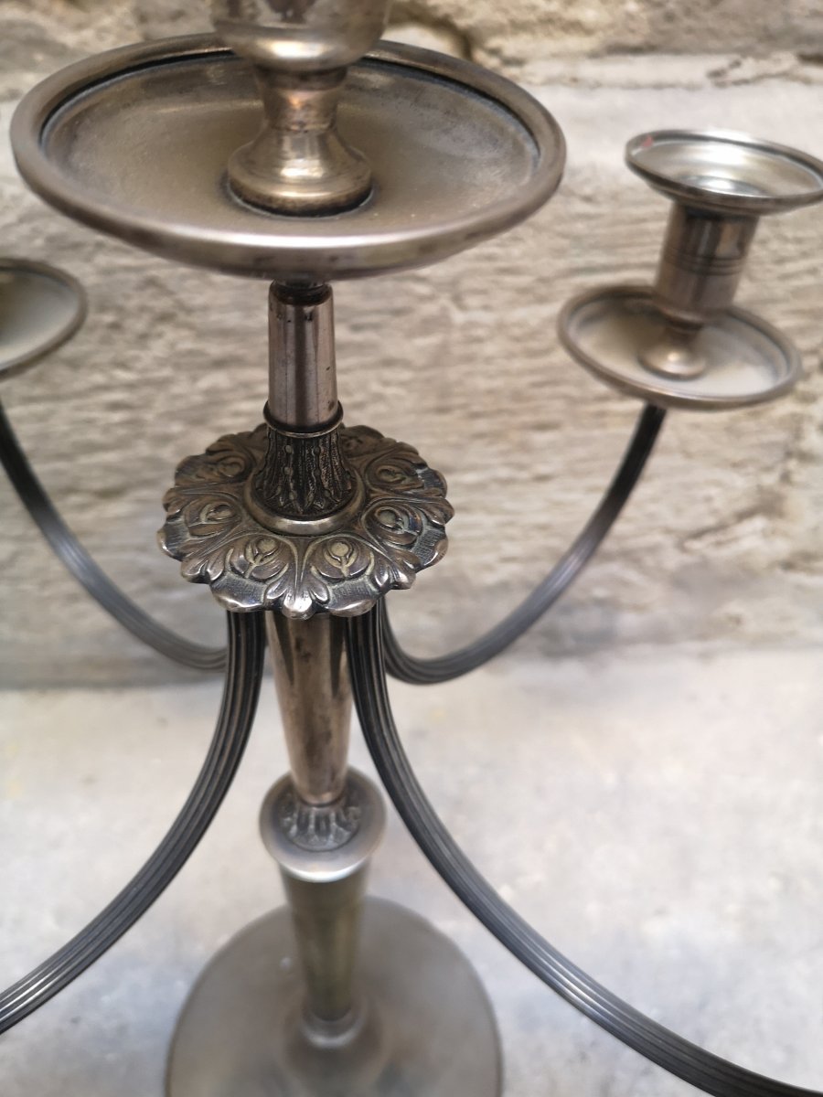 Large Silver Candelabra-photo-3