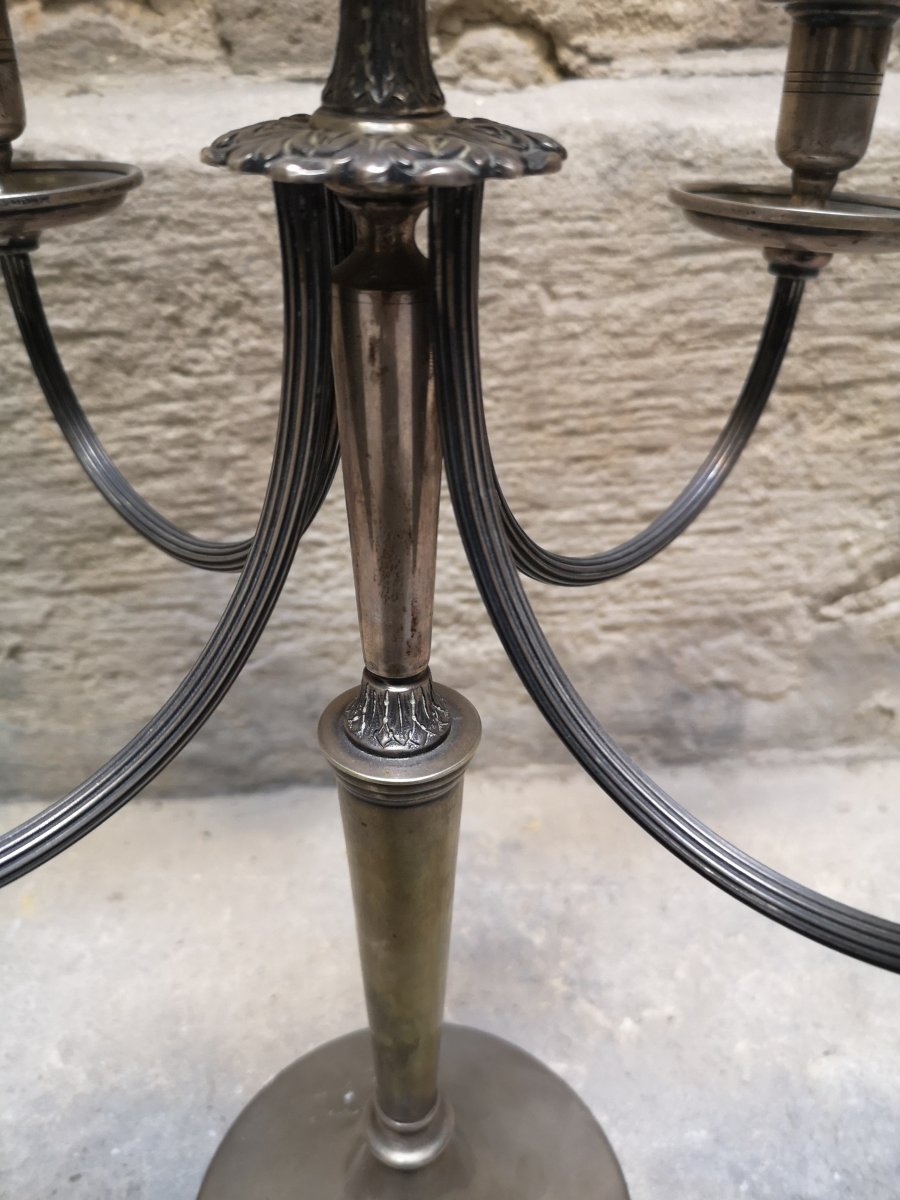 Large Silver Candelabra-photo-4