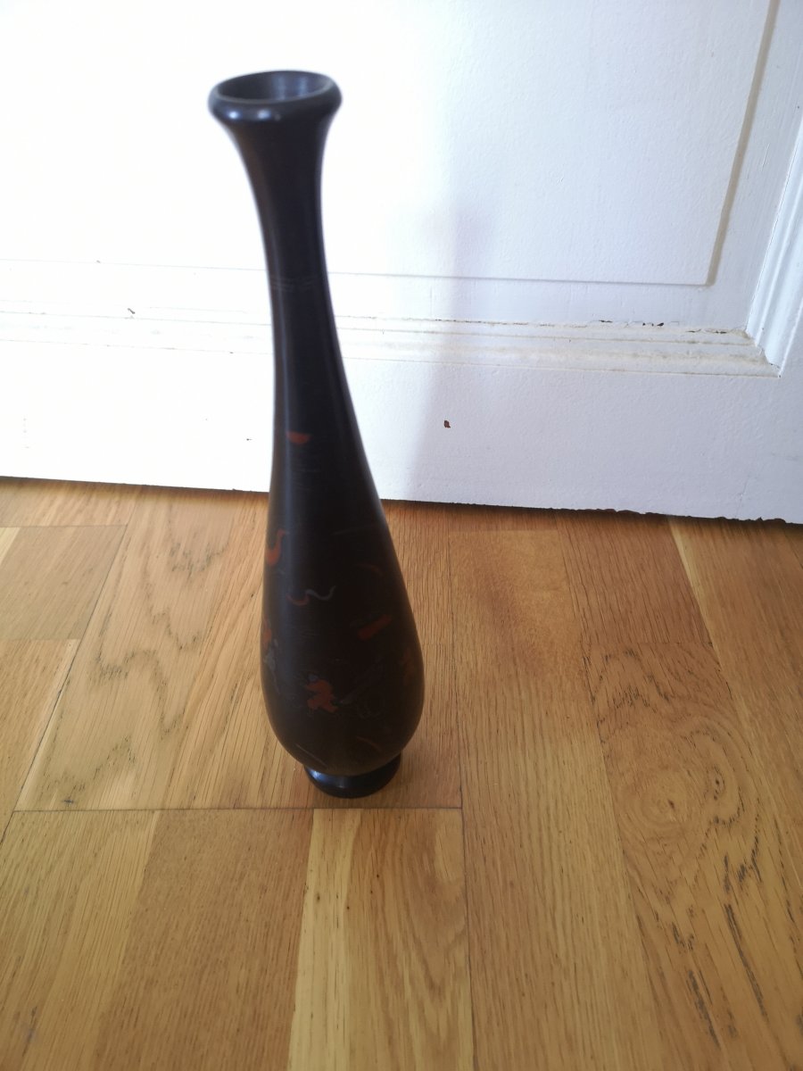 Vase En Bronze Extrême Orient 