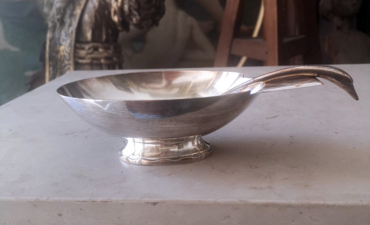 "swan" Saucer, Gallia Collection By Christofle, Silver Plated. Twentieth