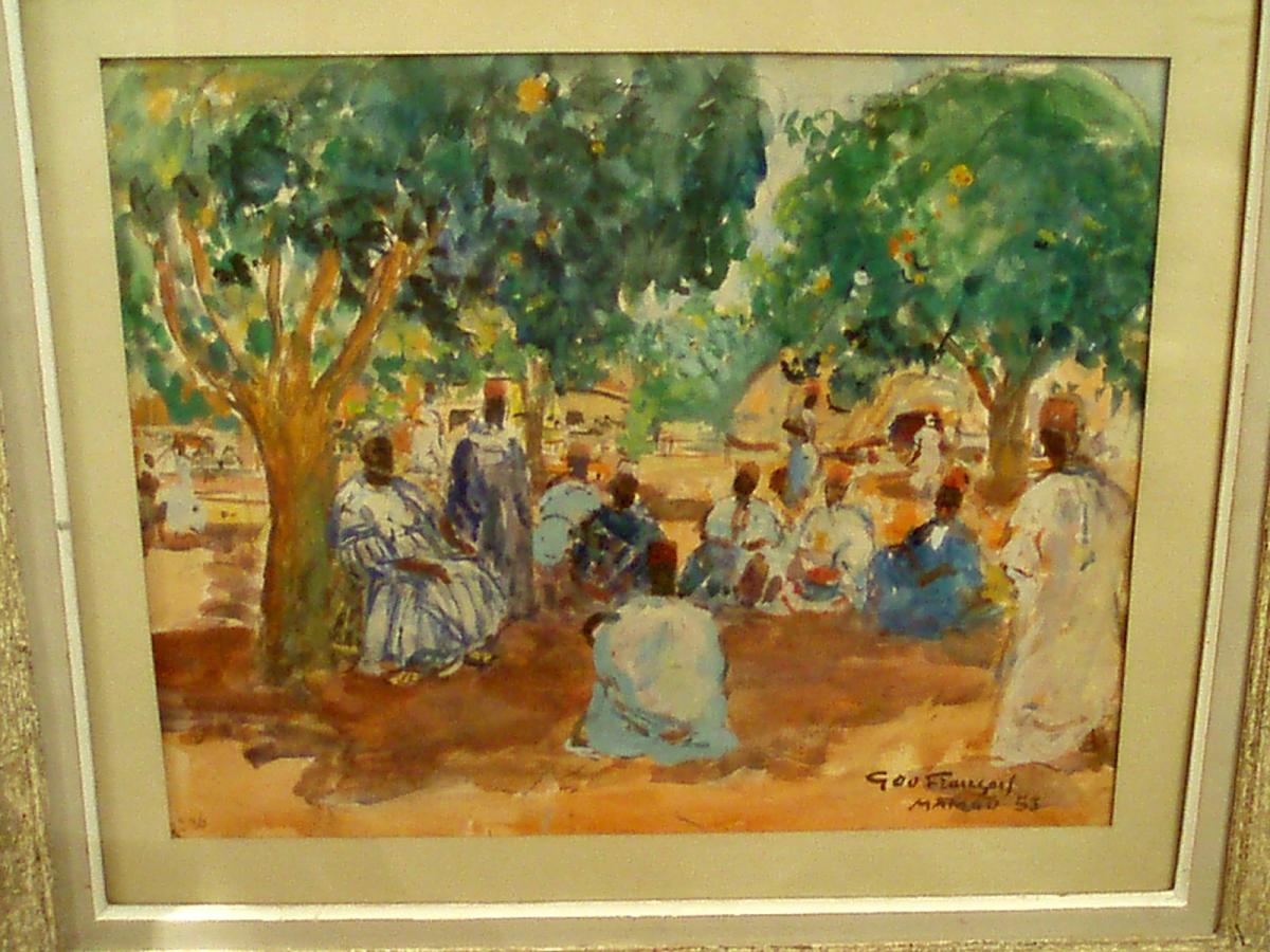 "palabres Du Chef Almany" By Géo François (1880-1968)-photo-2