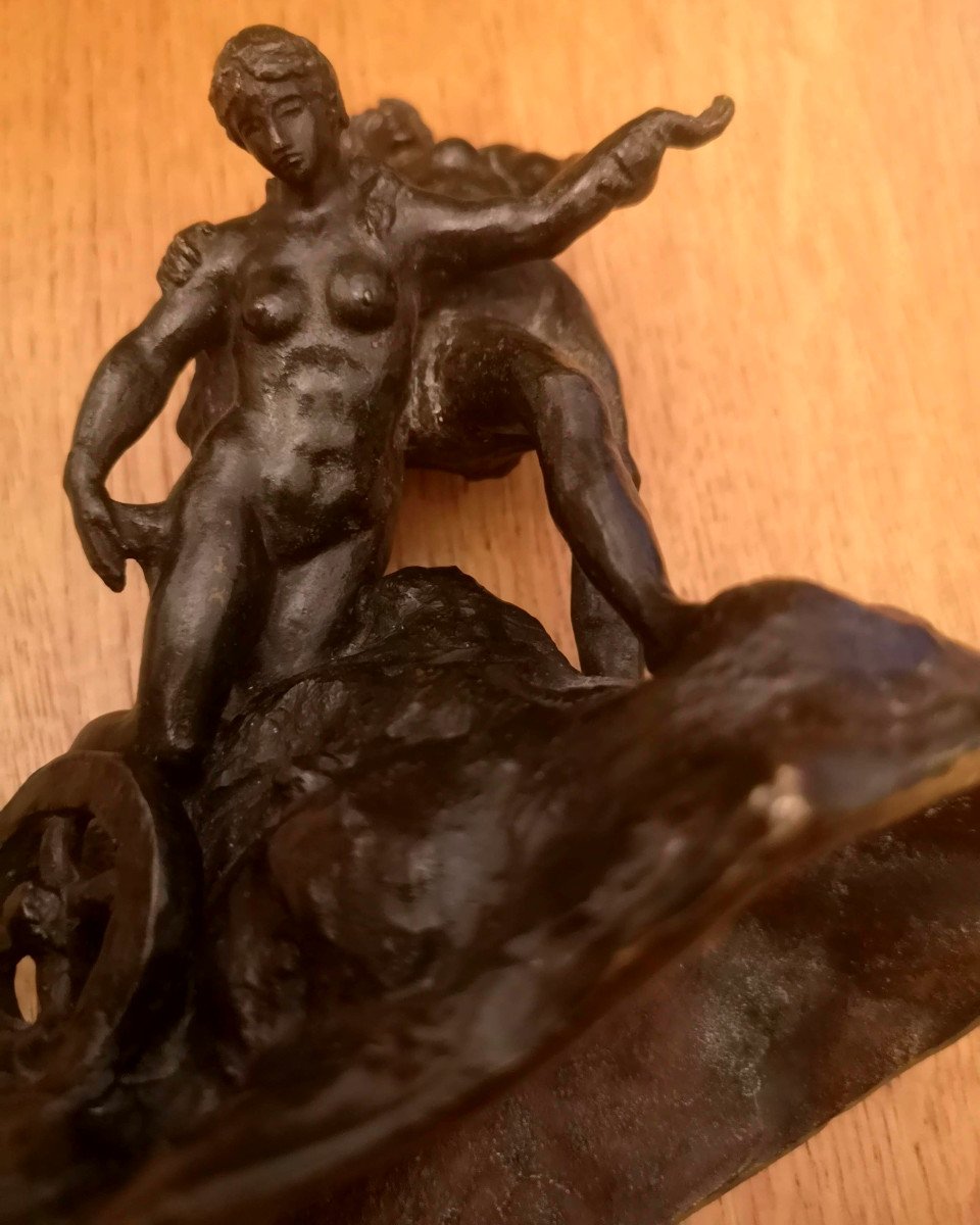 Bronze Signed J.patissou Joret Founder Twentieth-photo-1