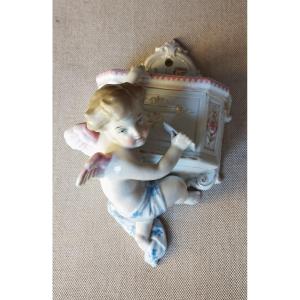 Porcelain Angel With Letter Holder Conta & Boehme Germany XIX