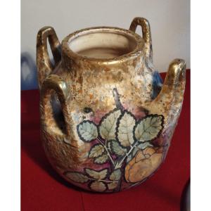 Amphora Austria Art Nouveau Vase Decorated With Roses