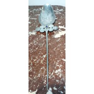 Spanish Colonial Cape Pin In Silver Bolivia 19th Century