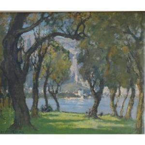 Maurice Désiré-Lucas  " Paysage Méditerranéen "