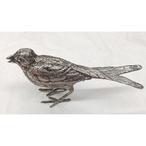 Oiseau Secouette  sculpture en Argent XIX