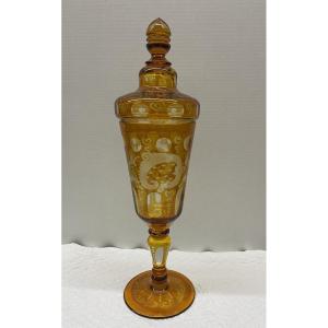 Bohemian Crystal Candy Dish 