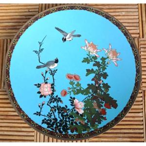 19th-century Japanese Cloisonné Dish