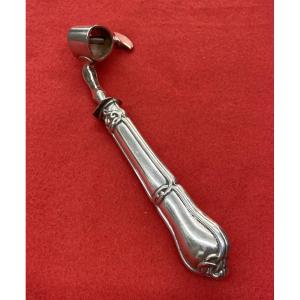 19th-century Silver Leg Of Lamb Handle