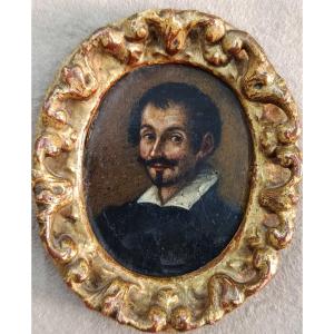 18th-century Miniature Portrait Of A Man On Copper
