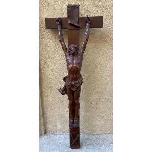 Christ On The Cross, Made Of Bagard Wood, 18th Century