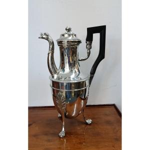 Empire-period Tripod Pitcher With A Rooster Hallmark From Paris