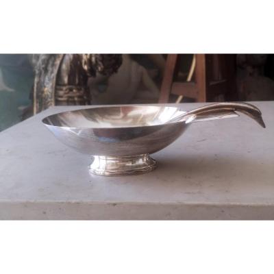 "swan" Saucer, Gallia Collection By Christofle, Silver Plated. Twentieth