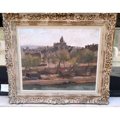 Oil On Hardboard Signed Urbain Twentieth