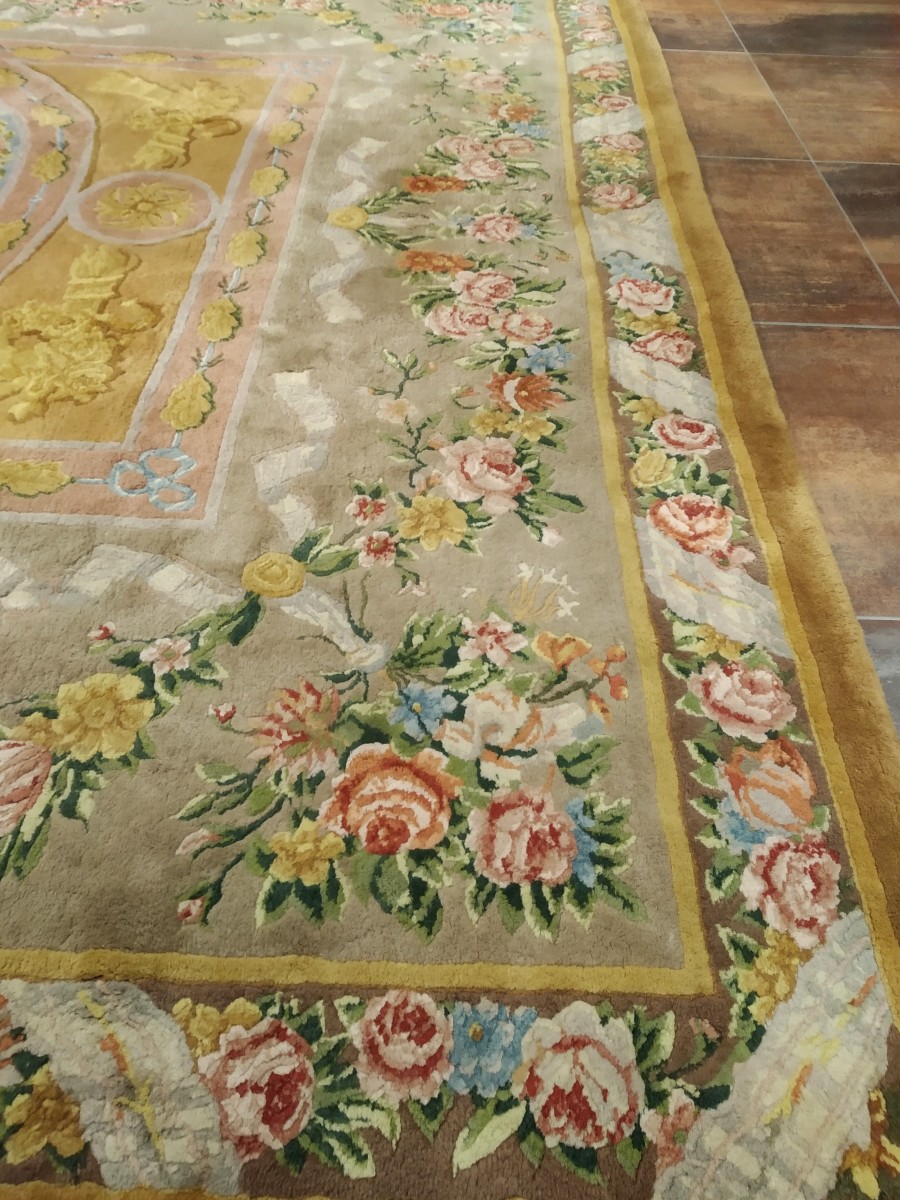 Tapis de la savonnerie  ou Aubusson 378cmX300cm-photo-2