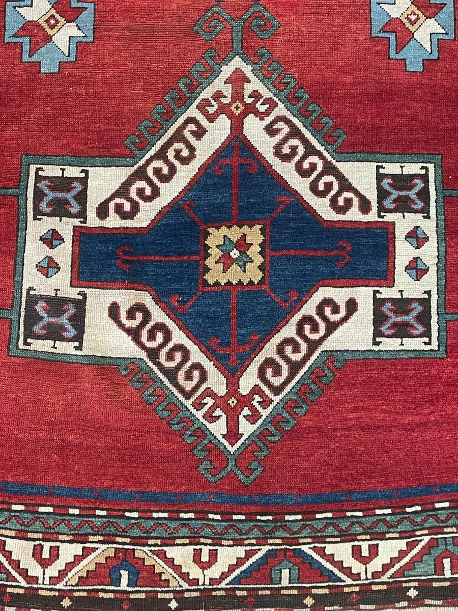 Antique "kazak" Rug 230cm X 157cm-photo-2