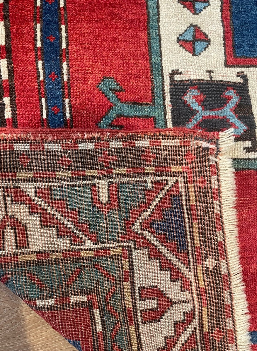 Antique "kazak" Rug 230cm X 157cm-photo-4