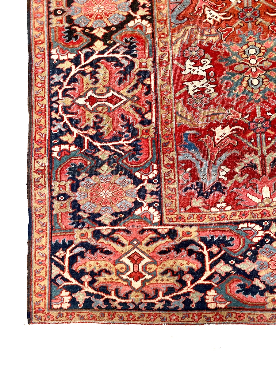 Old Carpet "heriz" 385cm X 285cm-photo-1