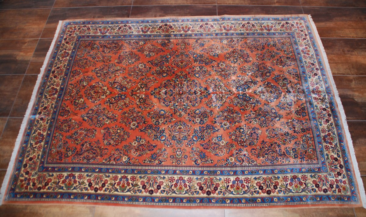 Antique Carpet "sarouk" 347cmx250cm