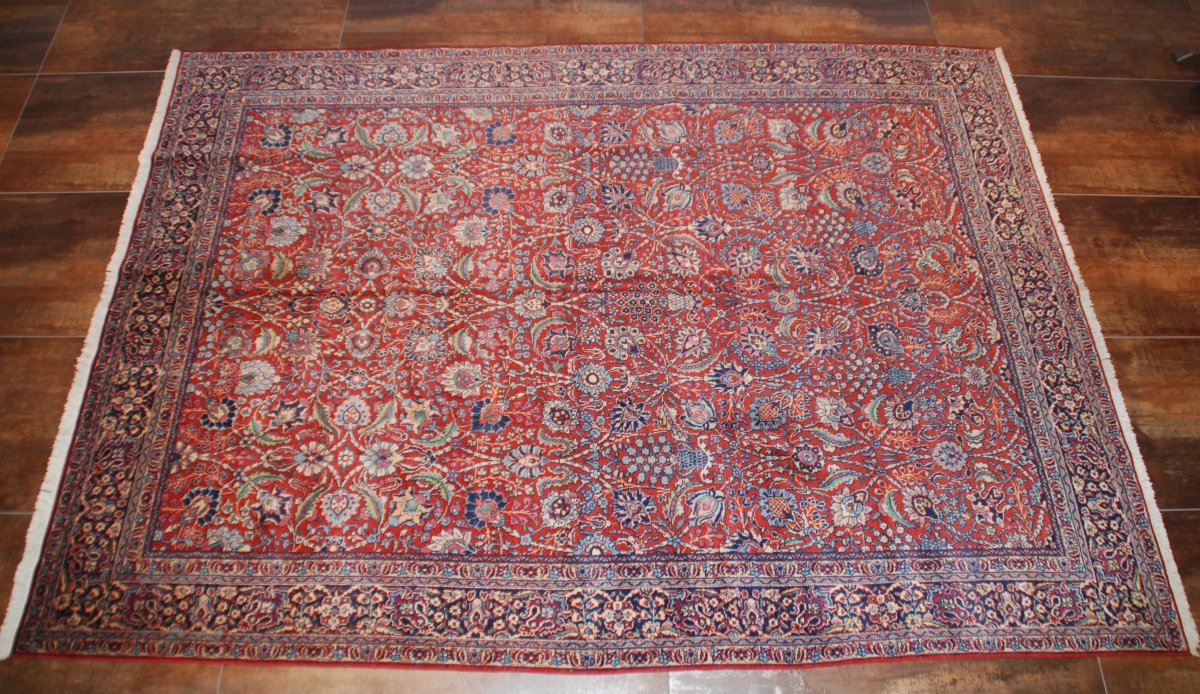 tapis ancien "Tabriz" 325cmX232cm