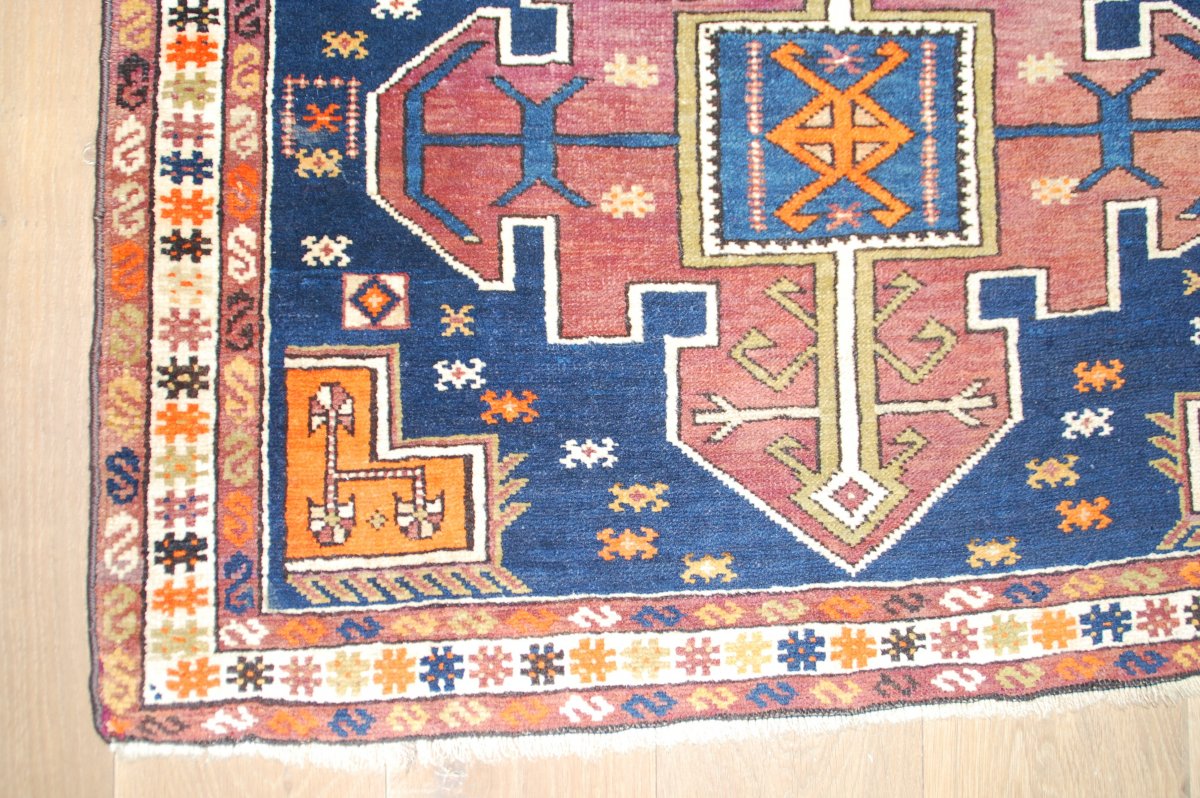 Tapis ancien "Kazak" 145cmX98cm-photo-4