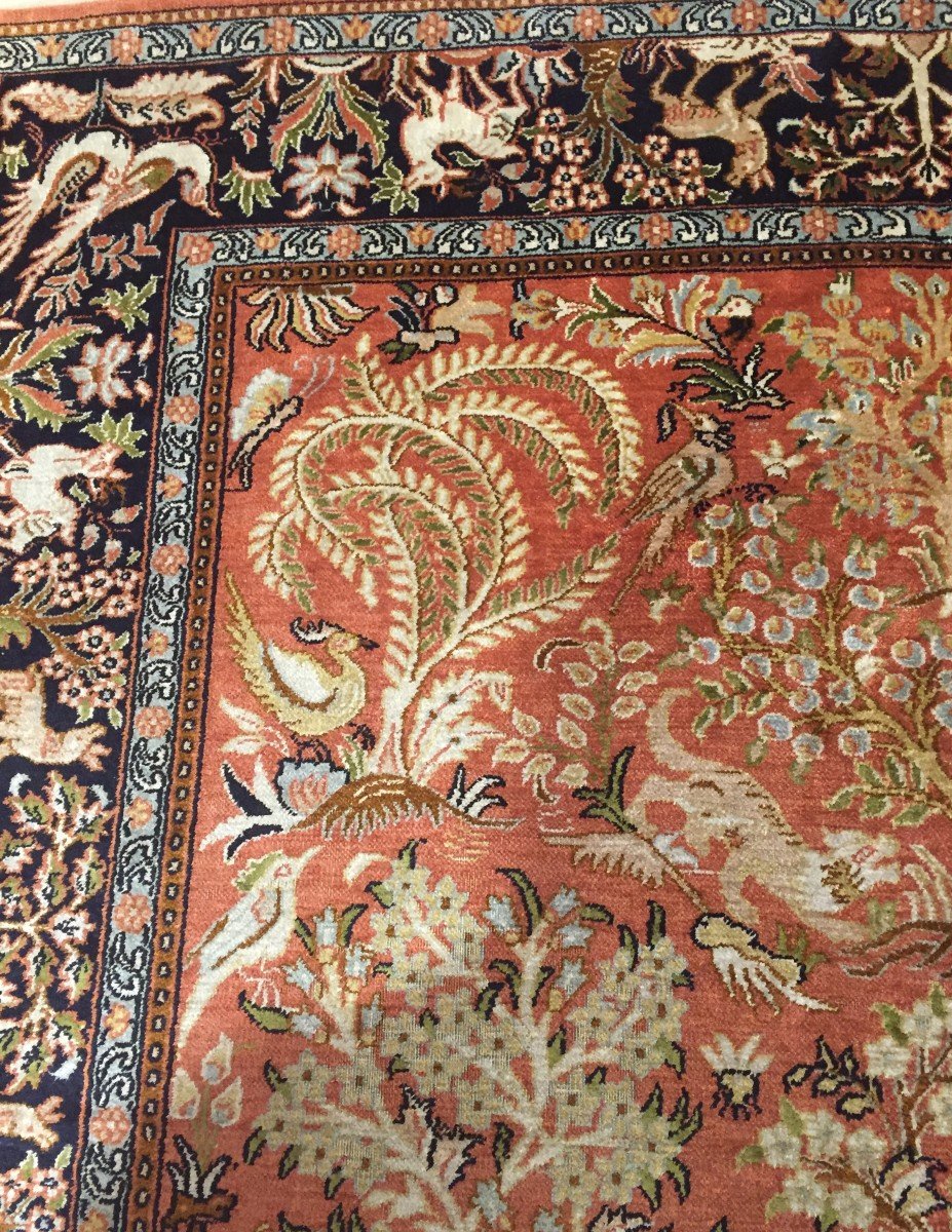 Tapis Kashmir En Soie 191cmx127cm-photo-1