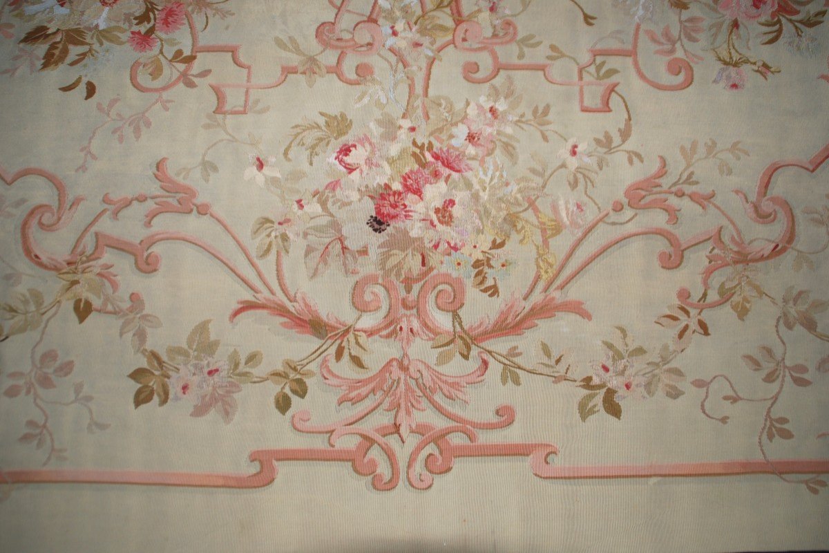 Tapis Français Aubusson  XIX eme 177cmx124cm-photo-1