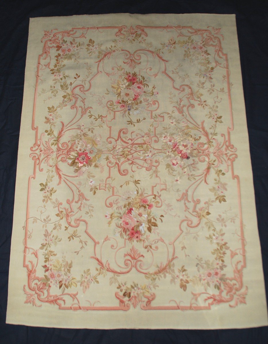 Tapis Français Aubusson  XIX eme 177cmx124cm-photo-2