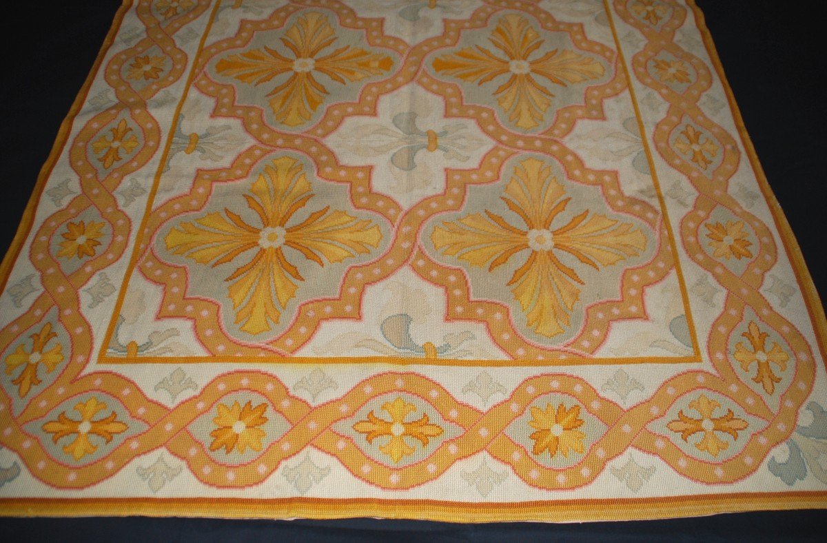 Tapis Français  au petit point début 20eme 240cmx142cm-photo-2
