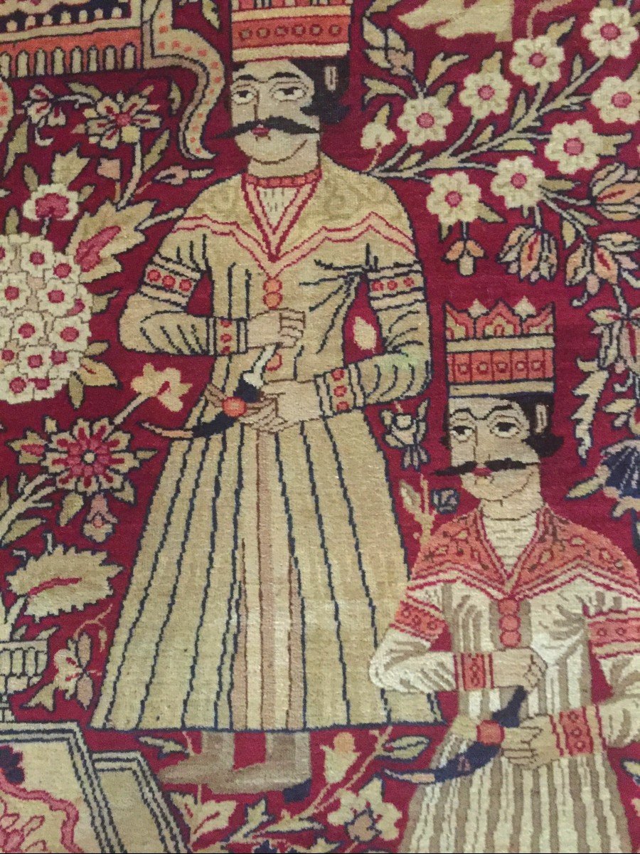 Tapis Kirman ancien fin 19eme 216cmx143cm-photo-2