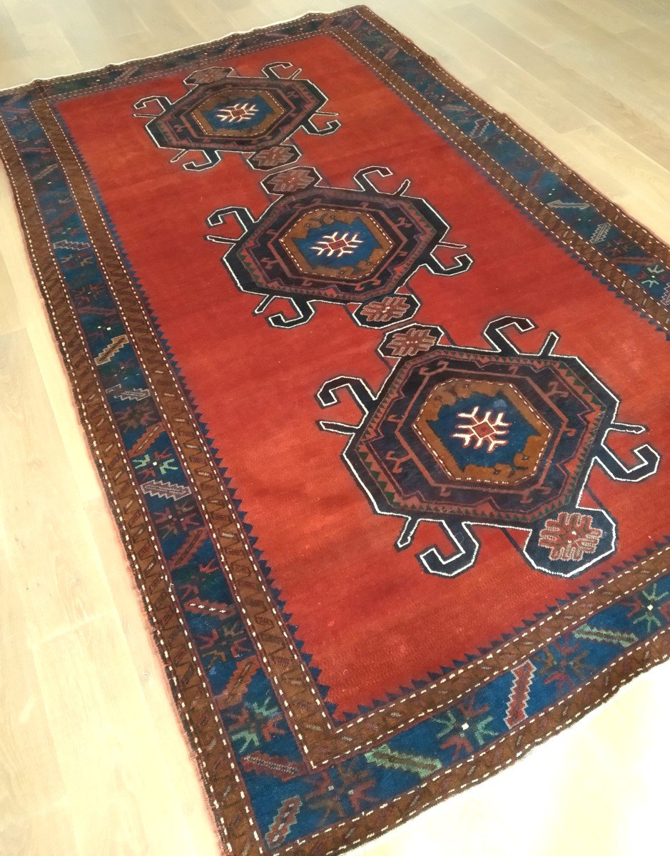 Old Carpet "kazak" 296cmx182cm-photo-1