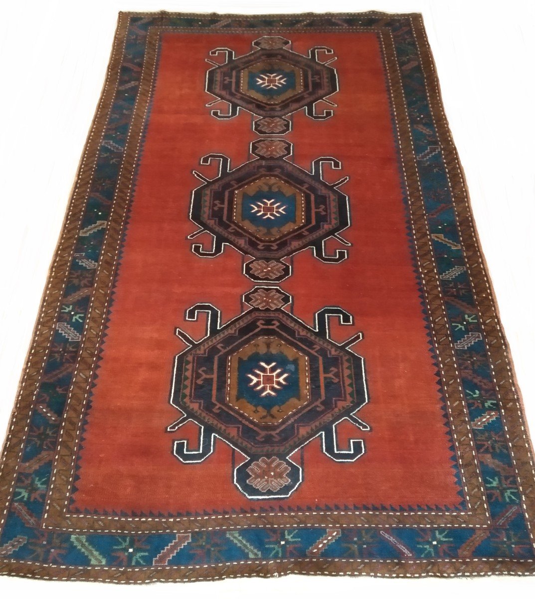 Old Carpet "kazak" 296cmx182cm