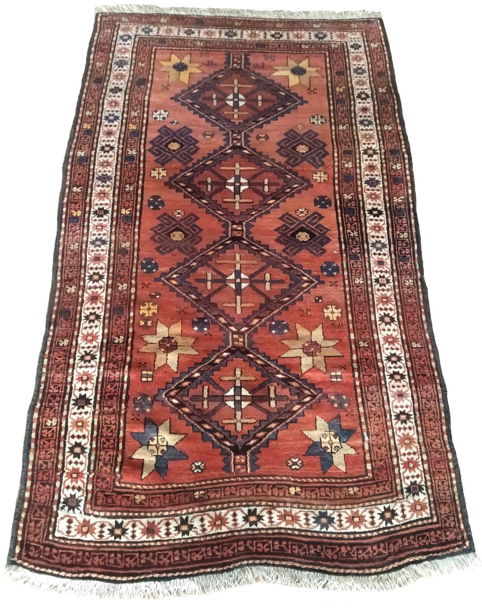 Old "kazak" Rug 232cm X 139cm