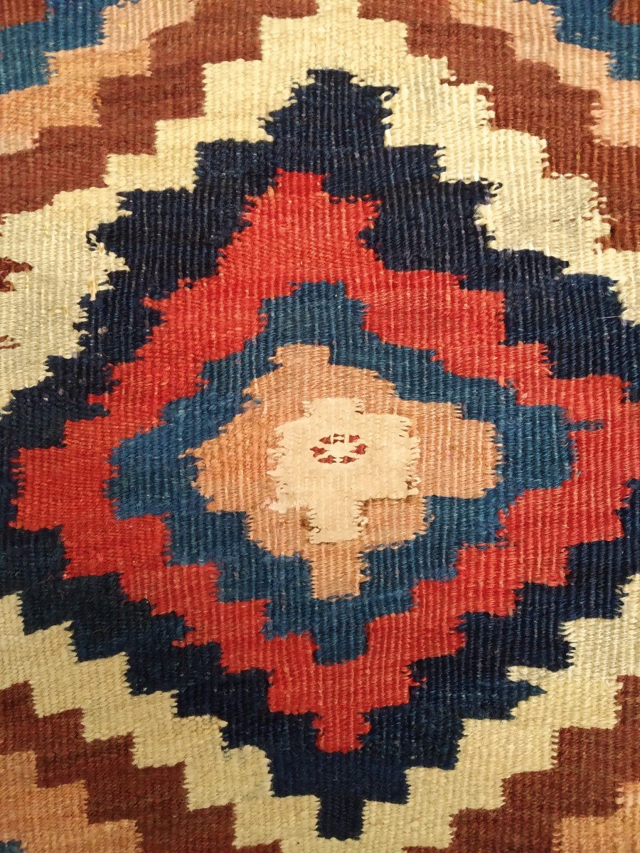 tapis kilim "sofreh" 119cmx107cm-photo-2