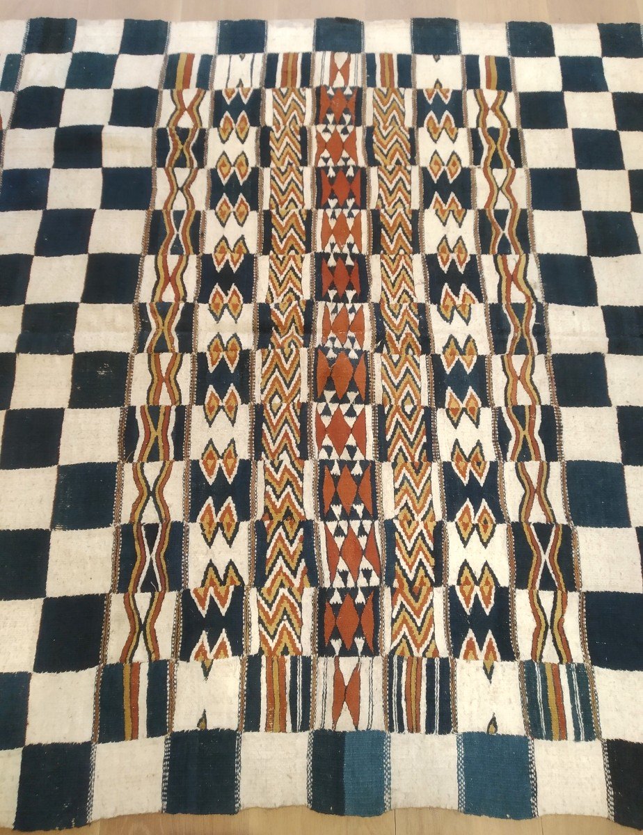 Textile Africain Fulani Blanket 454cmx136cm-photo-4