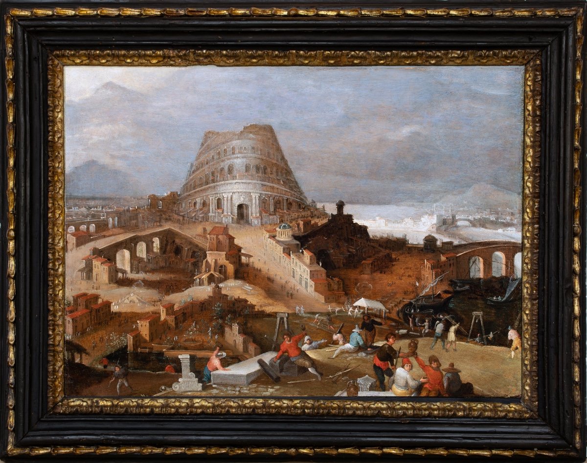 The Construction Of The Tower Of Babel. Willem II Van Nieulandt (1584-1635/36) And Workshop.